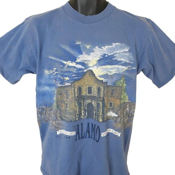 Remember The Alamo T Shirt Mens Size Medium Vintage 90s Antonio Texas - Picture 2 of 7